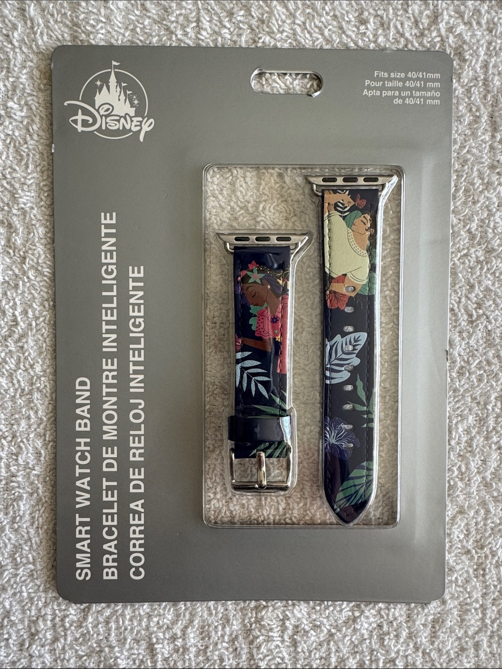 Disney “Encanto” Tropical Floral Smartwatch Band with Green and Pink Accents